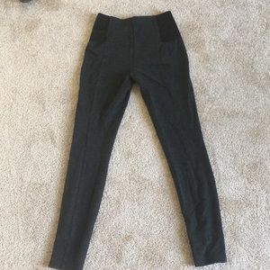 Charcoal gray ponte skinny pant